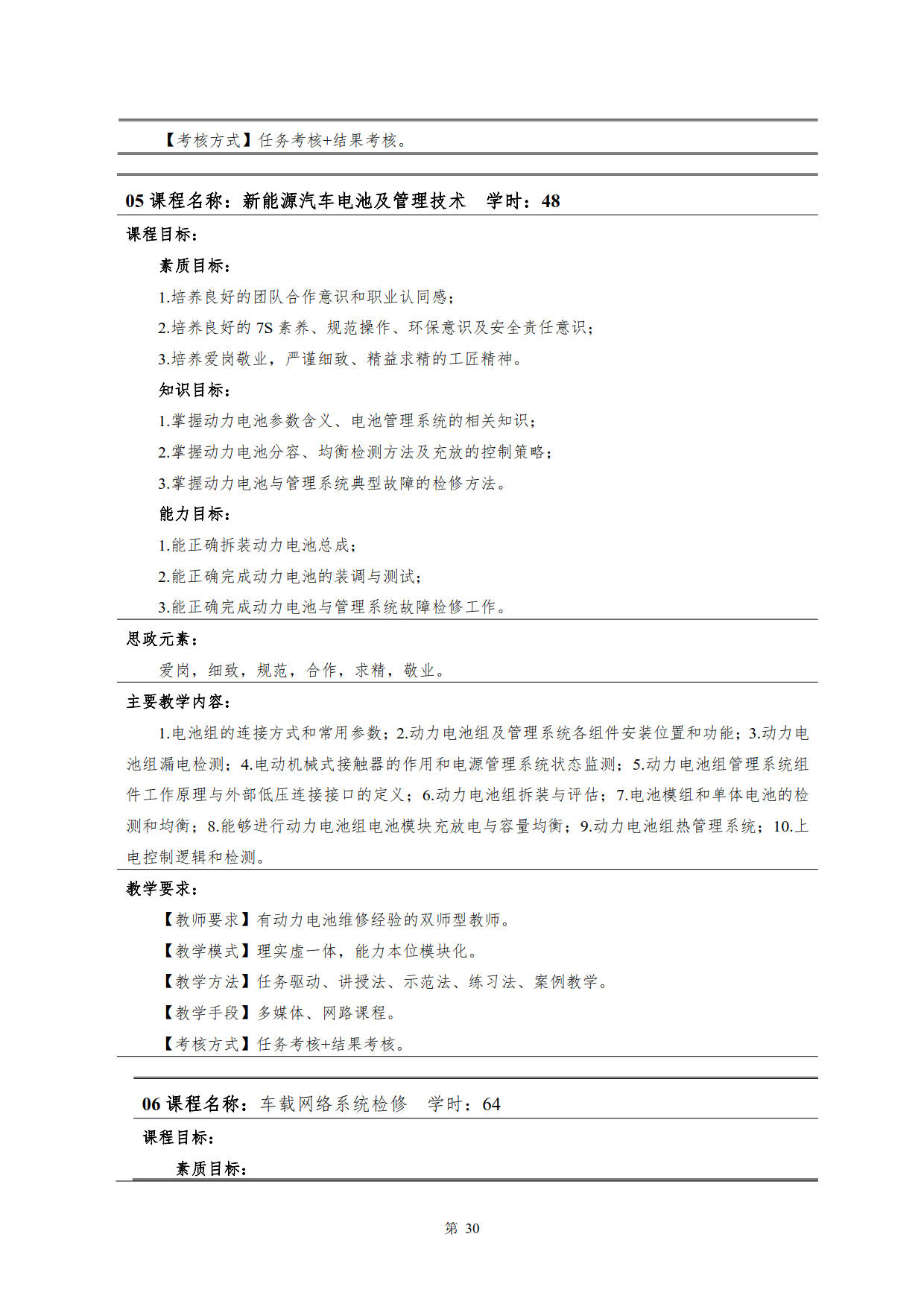 澳门十大正规网赌平台2022级新能源汽车技术专业人才培养方案(V5)_32.jpg